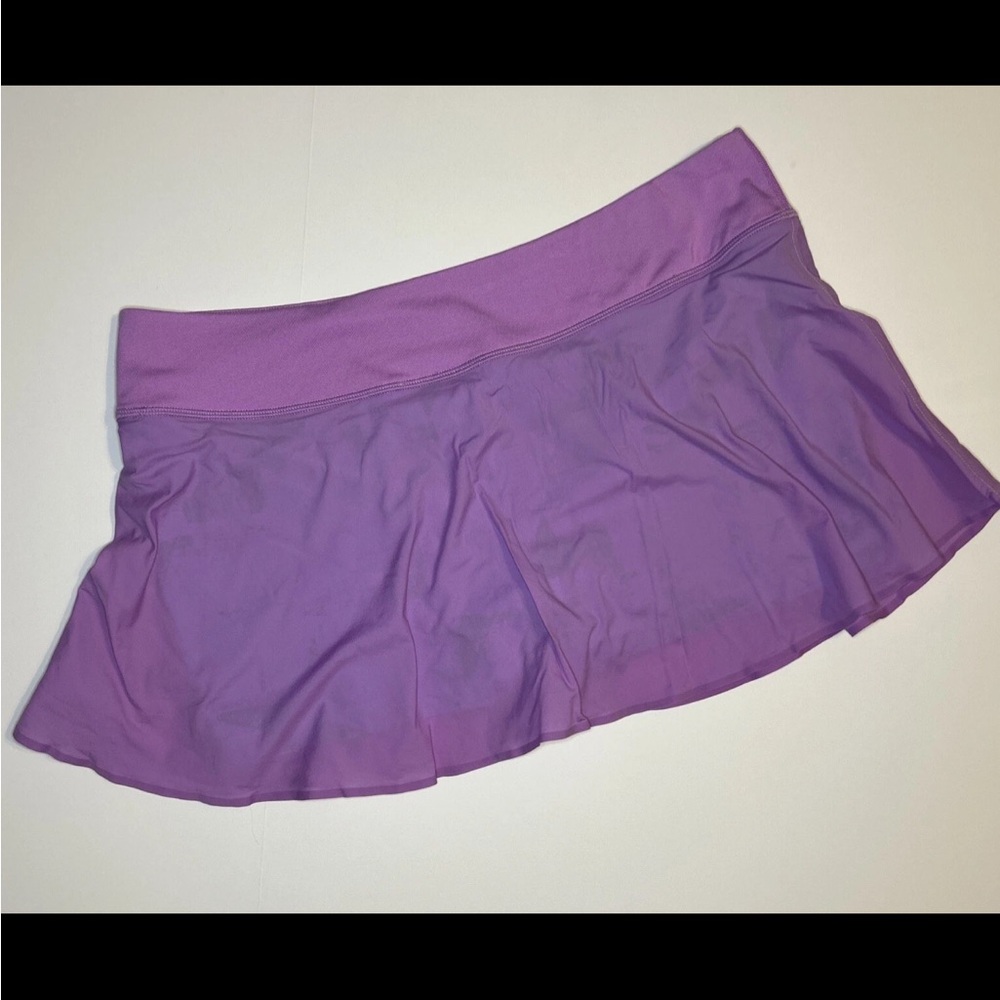 Nike Dri-Fit Women's Tennis Skirt Skort Short Lightweight Purple Turquoise EUC - Picture 4 of 11